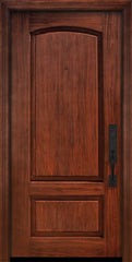 WDMA 36x80 Door (3ft by 6ft8in) Exterior Cherry Pro 80in 2 Panel Arch Door 1