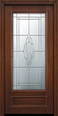 WDMA 36x80 Door (3ft by 6ft8in) Exterior Mahogany 36in x 80in 3/4 Lite Cameo DoorCraft Door 2