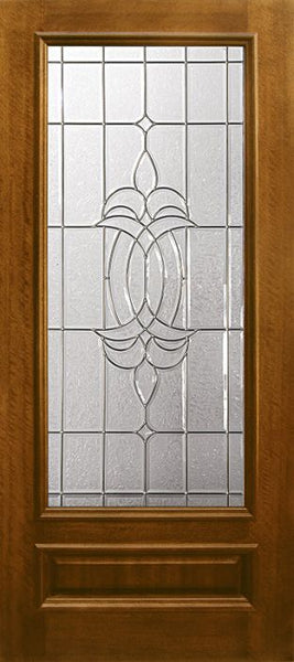 WDMA 36x80 Door (3ft by 6ft8in) Exterior Mahogany 36in x 80in 3/4 Lite Colonial DoorCraft Door 1