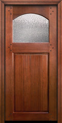 WDMA 36x80 Door (3ft by 6ft8in) Exterior Mahogany 36in x 80in Bungalow Arch Lite DoorCraft Door 2