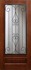WDMA 36x80 Door (3ft by 6ft8in) Exterior Mahogany 36in x 80in 3/4 Lite Lavaca DoorCraft Door 1