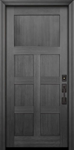 WDMA 36x80 Door (3ft by 6ft8in) Exterior Fir IMPACT | 80in Craftsman 7 Panel Door 1