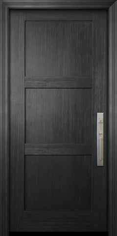 WDMA 36x80 Door (3ft by 6ft8in) Exterior Fir IMPACT | 80in Shaker 3 Panel Door 1