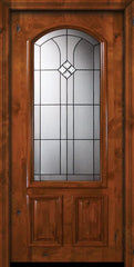 WDMA 36x80 Door (3ft by 6ft8in) Exterior Knotty Alder 36in x 80in Cantania Arch Lite Alder Door 2