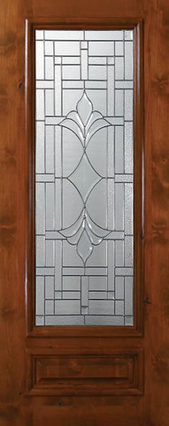 WDMA 36x80 Door (3ft by 6ft8in) Exterior Knotty Alder 36in x 80in 3/4 Lite Marsala Alder Door 1