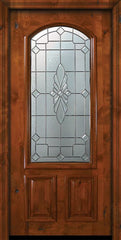 WDMA 36x80 Door (3ft by 6ft8in) Exterior Knotty Alder 36in x 80in Versailles Arch Lite Alder Door 2