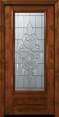 WDMA 36x80 Door (3ft by 6ft8in) Exterior Knotty Alder 36in x 80in 3/4 Lite Courtlandt Alder Door 2