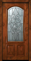 WDMA 36x80 Door (3ft by 6ft8in) Exterior Knotty Alder 36in x 80in Brazos Arch Lite Alder Door 2