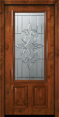 WDMA 36x80 Door (3ft by 6ft8in) Exterior Knotty Alder 36in x 80in 2/3 Lite New Orleans Alder Door 2