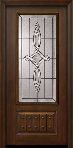 WDMA 36x80 Door (3ft by 6ft8in) Exterior Cherry Pro 80in 1 Panel 3/4 Lite Marsais Door 1