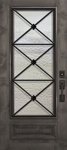 WDMA 36x80 Door (3ft by 6ft8in) Exterior Knotty Alder 36in x 80in 3/4 Lite Republic Estancia Alder Door 1