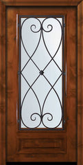 WDMA 36x80 Door (3ft by 6ft8in) Exterior Knotty Alder 36in x 80in 3/4 Lite Charleston Alder Door 2
