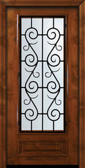 WDMA 36x80 Door (3ft by 6ft8in) Exterior Knotty Alder 36in x 80in 3/4 Lite St. Charles Alder Door 2