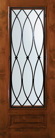 WDMA 36x80 Door (3ft by 6ft8in) Exterior Knotty Alder 36in x 80in 3/4 Lite La Salle Alder Door 1