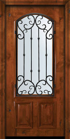 WDMA 36x80 Door (3ft by 6ft8in) Exterior Knotty Alder 36in x 80in Arch Lite Valencia Alder Door 2