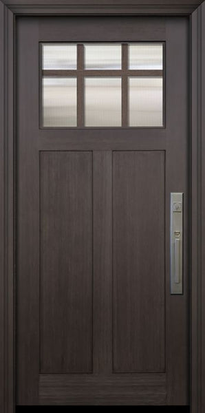 WDMA 36x80 Door (3ft by 6ft8in) Exterior Fir 36in x 80in Craftsman 6 Lite Marginal SDL Door 1