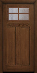 WDMA 36x80 Door (3ft by 6ft8in) Exterior Mahogany 36in x 80in Craftsman 4 Lite SDL Divided Lite Door 1