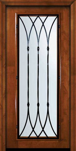 WDMA 36x80 Door (3ft by 6ft8in) Exterior Knotty Alder 36in x 80in Full Lite Warwick Alder Door 2