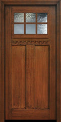 WDMA 36x80 Door (3ft by 6ft8in) Exterior Mahogany 36in x 80in Craftsman 6 Lite SDL Divided Lite Door 1
