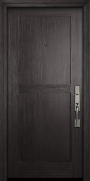 WDMA 36x80 Door (3ft by 6ft8in) Exterior Fir 80in Shaker 2 Panel Door 1