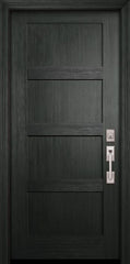 WDMA 36x80 Door (3ft by 6ft8in) Exterior Fir 80in Shaker 4 Panel Door 1