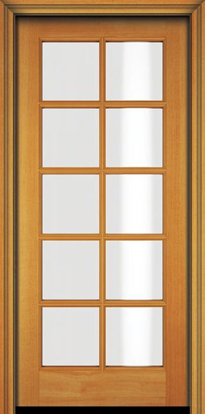 WDMA 36x84 Door (3ft by 7ft) Patio Fir 84in 10 Lite French Single Door 1