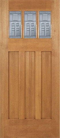 WDMA 36x84 Door (3ft by 7ft) Exterior Mahogany Barnsdale Single Door w/ C Glass 1