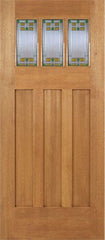 WDMA 36x84 Door (3ft by 7ft) Exterior Mahogany Barnsdale Single Door w/ GO Glass 1