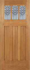 WDMA 36x84 Door (3ft by 7ft) Exterior Mahogany Barnsdale Single Door w/ E Glass 1