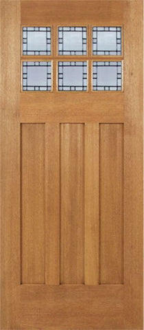 WDMA 36x84 Door (3ft by 7ft) Exterior Mahogany Randall Single Door w/ N Glass 1