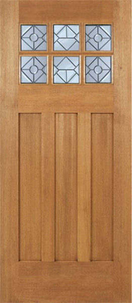 WDMA 36x84 Door (3ft by 7ft) Exterior Mahogany Randall Single Door w/ H Glass 1