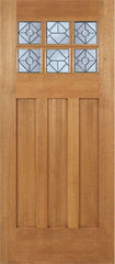 WDMA 36x84 Door (3ft by 7ft) Exterior Mahogany Randall Single Door w/ H Glass 1
