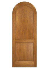 WDMA 36x84 Door (3ft by 7ft) Interior Swing Mahogany Round Top 2 Panel Transitional Home Style Exterior or Single Door 2