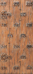 WDMA 36x84 Door (3ft by 7ft) Exterior Mahogany Inca Motifs Hand Carved Single Door in Solid  1
