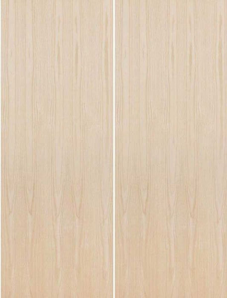WDMA 36x96 Door (3ft by 8ft) Interior Swing Birch 96in Solid Particle Core Flush Double Door|1-3/8in Thick 1