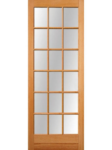 WDMA 36x96 Door (3ft by 8ft) Patio Fir 1-3/4in 18 Lite Exterior Doors 1