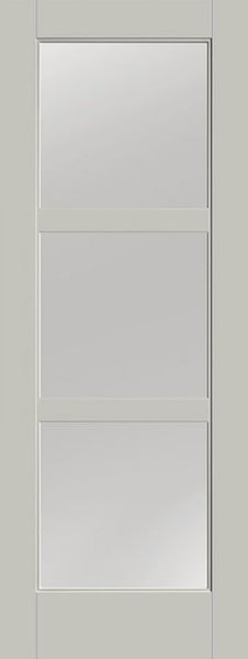 WDMA 36x96 Door (3ft by 8ft) Exterior Smooth 3 Lite 8ft0in Full Lite Flush-Glazed Fiberglass Single Door 1