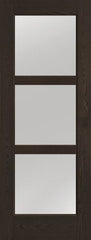 WDMA 36x96 Door (3ft by 8ft) Exterior Oak 3 Lite 8ft0in Full Lite Flush-Glazed Fiberglass Single Door 1