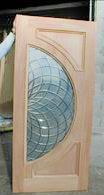 WDMA 36x96 Door (3ft by 8ft) Exterior Mahogany Modern Radius Lite Front Single Door Insulated Glass 2