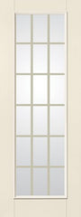 WDMA 36x96 Door (3ft by 8ft) French Smooth Fiberglass Impact Door 8ft Full Lite With Stile GBG Flat White 1