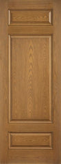 WDMA 36x96 Door (3ft by 8ft) Exterior Oak 8ft 3 Panel Classic-Craft Collection Single Door Clear Low-E 1
