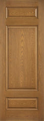 WDMA 36x96 Door (3ft by 8ft) Exterior Oak 8ft 3 Panel Classic-Craft Collection Single Door Clear Low-E 1
