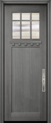 WDMA 36x96 Door (3ft by 8ft) Exterior Mahogany 36in x 96in Craftsman Marginal 6 Lite SDL 1 Panel Door 2