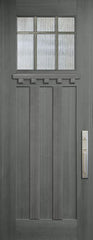 WDMA 36x96 Door (3ft by 8ft) Exterior Mahogany 36in x 96in Craftsman Marginal 6 Lite SDL 3 Panel Door 1