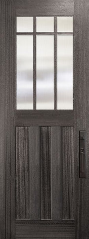 WDMA 36x96 Door (3ft by 8ft) Exterior Mahogany 36in x 96in Craftsman Tall Marginal 6 Lite SDL 3 Panel Door 1