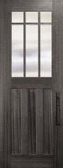 WDMA 36x96 Door (3ft by 8ft) Exterior Mahogany 36in x 96in Craftsman Tall Marginal 6 Lite SDL 3 Panel Door 1