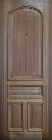 WDMA 36x96 Door (3ft by 8ft) Exterior Mahogany 36in x 96in 4 Panel Arch Portobello Door 1