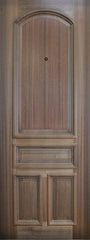 WDMA 36x96 Door (3ft by 8ft) Exterior Mahogany 36in x 96in 4 Panel Arch Portobello Door 1