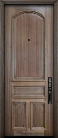 WDMA 36x96 Door (3ft by 8ft) Exterior Mahogany 36in x 96in 4 Panel Arch Portobello Door 2
