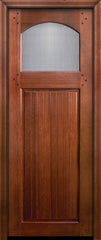 WDMA 36x96 Door (3ft by 8ft) Exterior Mahogany 36in x 96in Bungalow Arch Lite DoorCraft Door 2